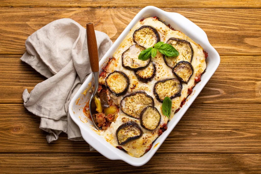 Best Wine with Greek Food - greek moussaka