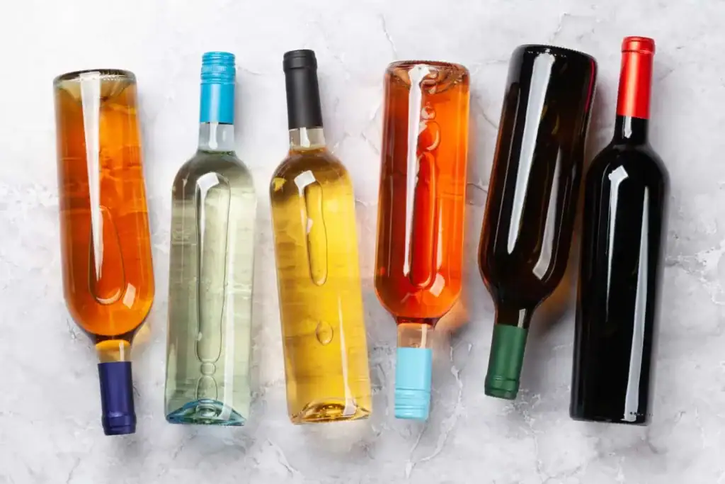 various wine bottles