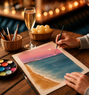 Corks & Canvases at Knowle