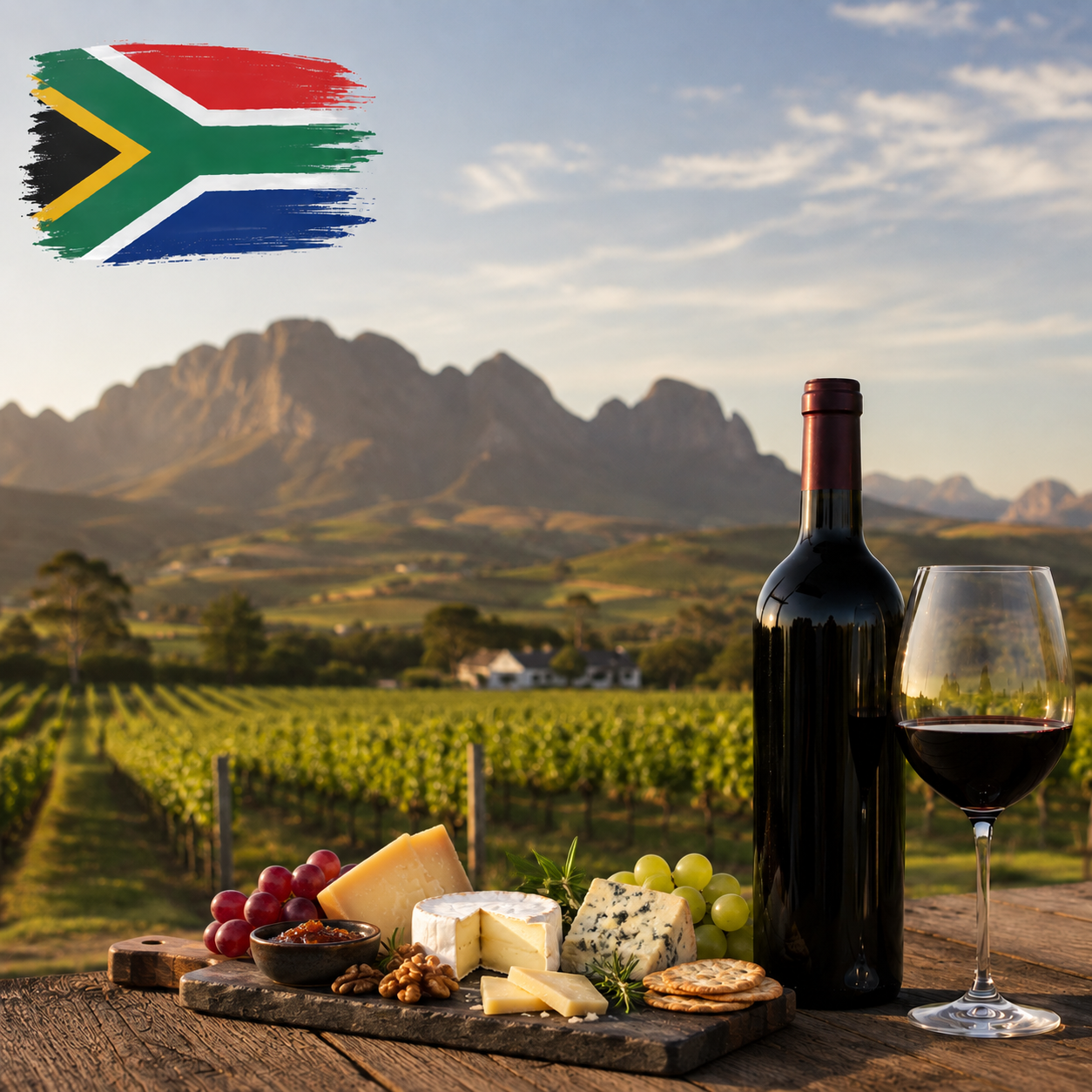South African Cheese and Wine Tasting