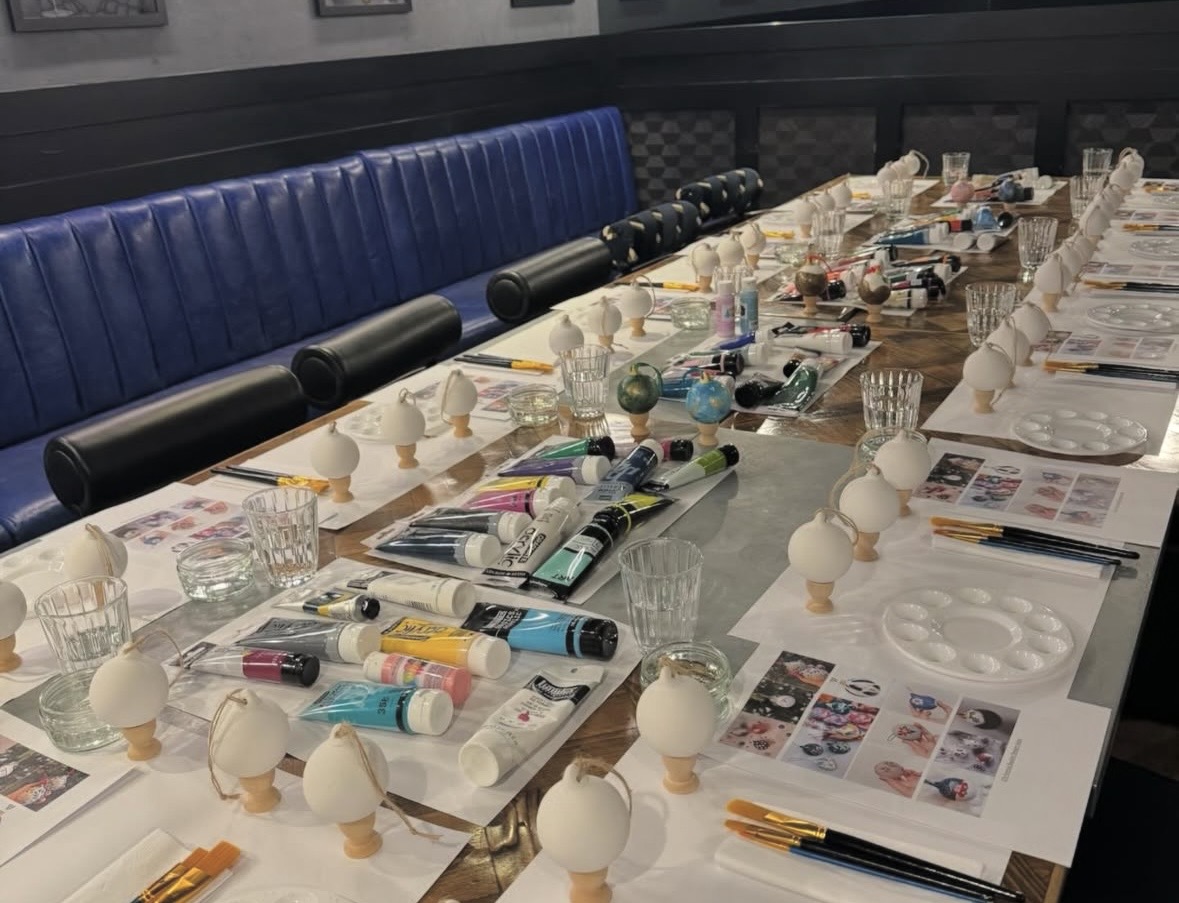 Corks & Canvases at Knowle, Christmas Bauble Class - Image 2